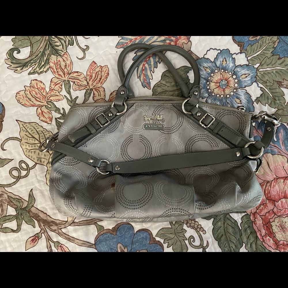 Gray Coach purse